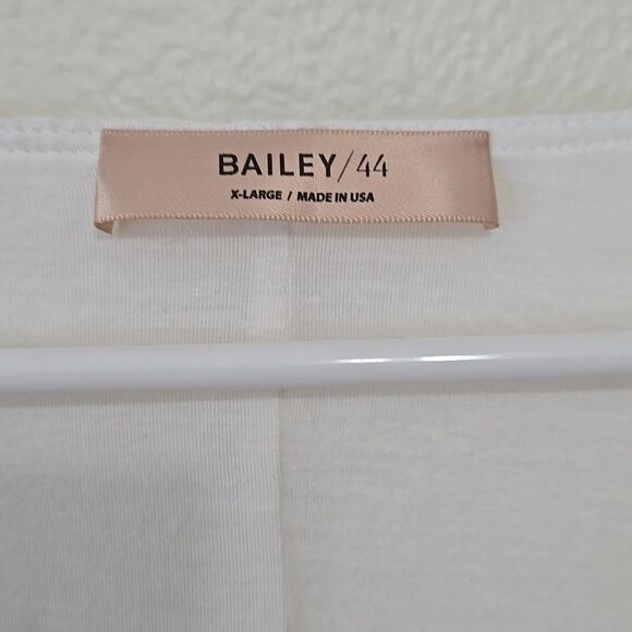 Bailey 44 Cream Ribbed Long Sleeve Blouse L - Picture 2 of 8